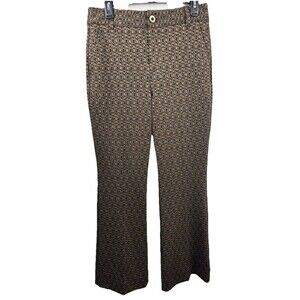 Cabi NWT Women’s Twill Bootcut Mid Rise Stretch Pants Gold/Black Size 6R